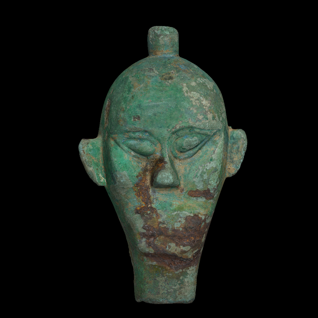 汉扶余人面铜车辖